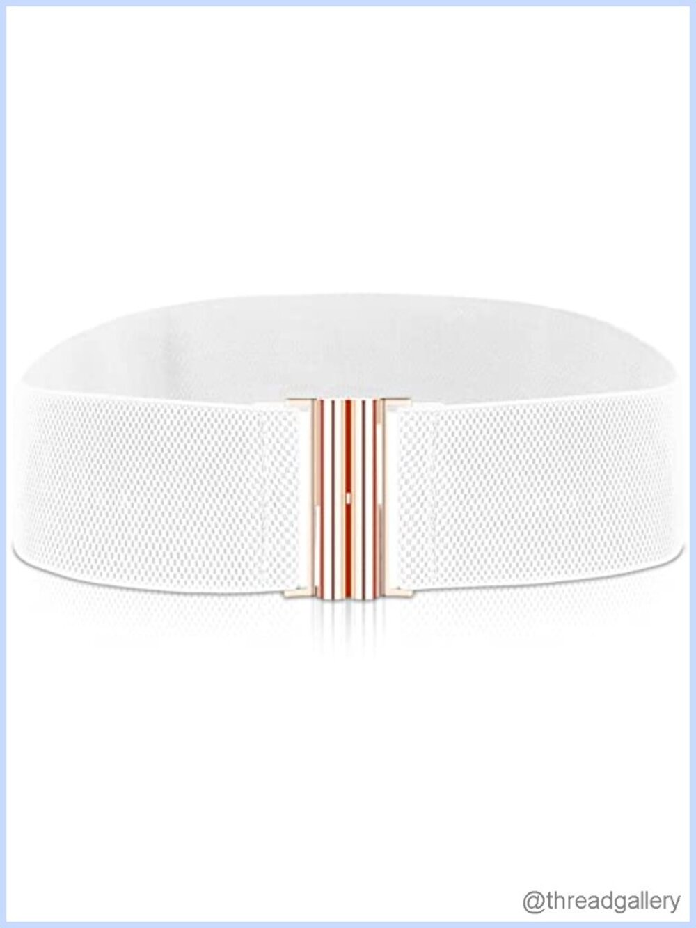 Wide Stretchy Elastic Waist Belt Retro Adjustable Cinch Belt with Buckle for